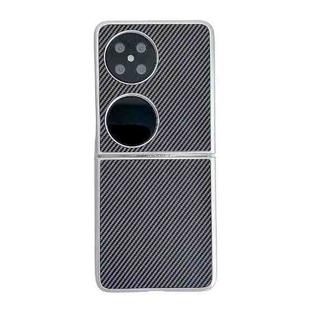 For Huawei P50 Pocket Kevlar Carbon Fiber Ultra-thin Shockproof Phone Case(Black)