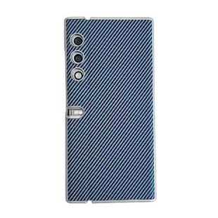 For Honor V Purse Kevlar Carbon Fiber Ultra-thin Shockproof Phone Case(Blue)