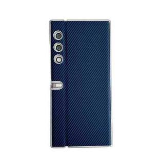 For Honor V Purse Kevlar Carbon Fiber Ultra-thin Shockproof Phone Case(Dark Blue)