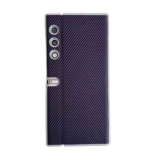 For Honor V Purse Kevlar Carbon Fiber Ultra-thin Shockproof Phone Case(Purple)