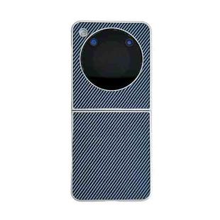 For ZTE nubia Flip Kevlar Carbon Fiber Ultra-thin Shockproof Phone Case(Blue)