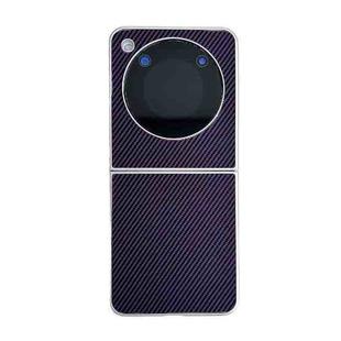 For ZTE nubia Flip Kevlar Carbon Fiber Ultra-thin Shockproof Phone Case(Purple)