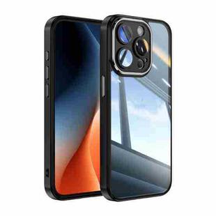 For iPhone 15 Pro Acrylic Hybrid TPU Armor Shockproof Phone Case(Black)