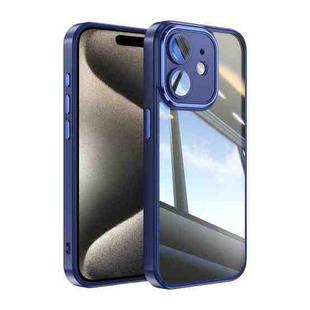 For iPhone 12 Acrylic Hybrid TPU Armor Shockproof Phone Case(Blue)