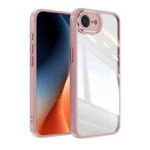 For iPhone 16e Acrylic Hybrid TPU Armor Shockproof Phone Case(Pink)