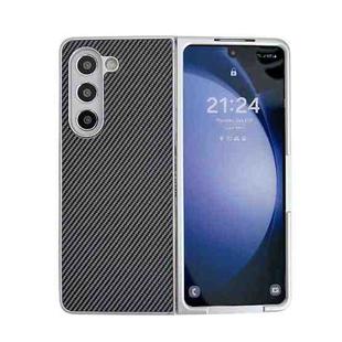 For Samsung Galaxy Z Fold5 Kevlar Carbon Fiber Ultra-thin Shockproof Phone Case(Black)