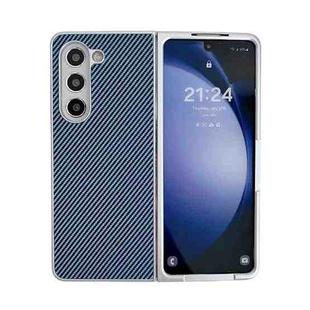 For Samsung Galaxy Z Fold6 Kevlar Carbon Fiber Ultra-thin Shockproof Phone Case(Blue)