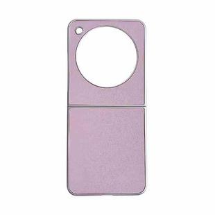 For ZTE nubia Flip Pearlescent Paint Solid Color Leather Texture Phone Case(Pink)