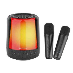 Zealot S66M RGB Rhythmic Light Karaoke Wireless Speaker, Style:Dual Mic(Black)
