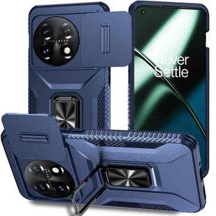For OnePlus 11 5G Sliding Camshield Holder Phone Case(Blue)