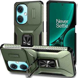 For OnePlus Nord CE3 5G Sliding Camshield Holder Phone Case(Alpine Green)