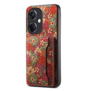 For OPPO K11 Card Slot Holder Phone Case(Summer Red)