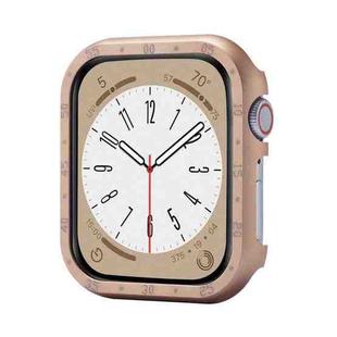 For Apple Watch Series 9 / 8 / 7 41mm Aluminum Alloy Watch Frame Case(Rose Gold)