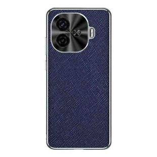 For vivo Y200 GT Silver Edge Cross Texture PU Leather Phone Case(Sapphire Blue)