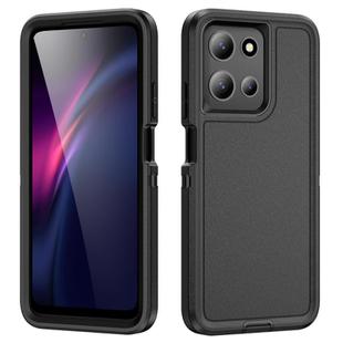 For Motorola Moto G 5G 2025 Life Waterproof Rugged PC + Silicone Phone Case(Black)