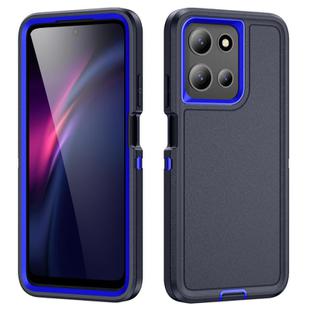 For Motorola Moto G 5G 2025 Life Waterproof Rugged PC + Silicone Phone Case(Dark Blue + Royal Blue)