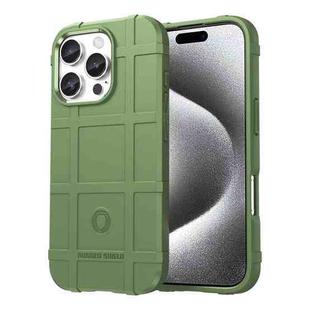 For iPhone 16 Pro Full Coverage Shockproof TPU Phone Case(Green)