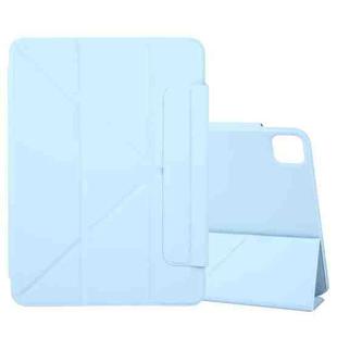 For iPad Pro 13 2024 Y-Shape Double-sided Clip Magnetic Smart Tablet Case(Blue)