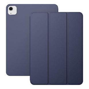 For iPad Air 11 2024 / 5 / 4 Ultra-thin Double-sided Clip Magnetic Smart Tablet Case(Dark Blue)