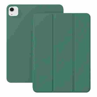 For iPad Air 13 2024 / Pro 12.9 2022/2021 Ultra-thin Double-sided Clip Magnetic Smart Tablet Case(Dark Green)