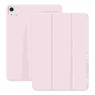 For iPad Air 13 2024 / Pro 12.9 2022/2021 Ultra-thin Double-sided Clip Magnetic Smart Tablet Case(Pink)