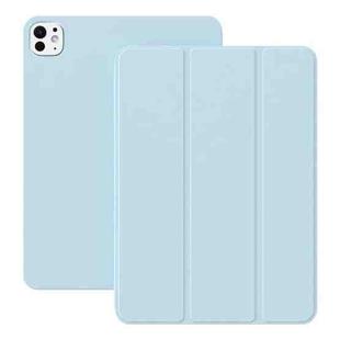 For iPad Pro 11 2024 Ultra-thin Double-sided Clip Magnetic Smart Tablet Case(Sky Blue)