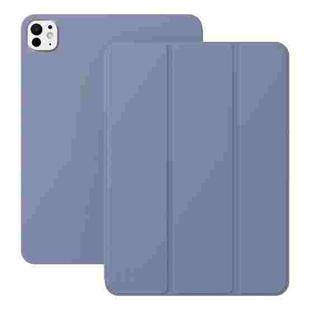 For iPad Pro 11 2024 Ultra-thin Double-sided Clip Magnetic Smart Tablet Case(Lavender)