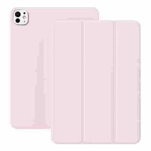 For iPad Pro 11 2024 Ultra-thin Double-sided Clip Magnetic Smart Tablet Case(Pink)