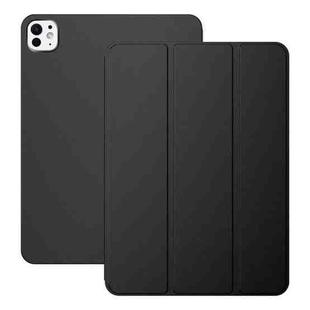 For iPad Pro 11 2024 Ultra-thin Double-sided Clip Magnetic Smart Tablet Case(Black)