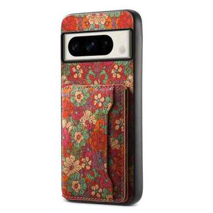 For Google Pixel 8 Pro Card Slot Holder Phone Case(Summer Red)