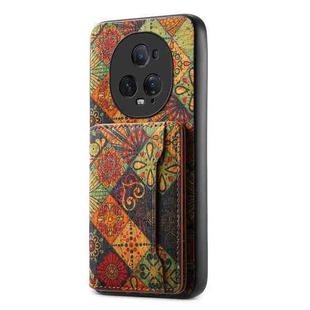 For Honor Magic5 Ultimate Card Slot Holder Phone Case(Autumn Yellow)