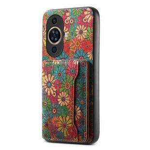 For Huawei nova 11 Card Slot Holder Phone Case(Spring Green)