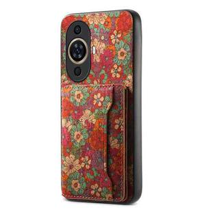 For Huawei nova 11 Card Slot Holder Phone Case(Summer Red)