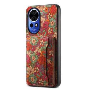 For Huawei nova 12 Card Slot Holder Phone Case(Summer Red)