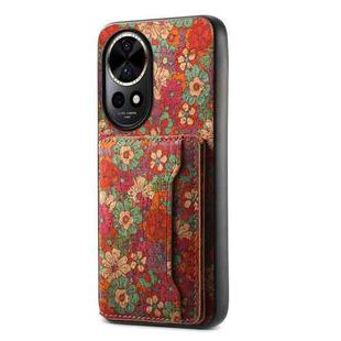 For Huawei nova 12 Pro Card Slot Holder Phone Case(Summer Red)