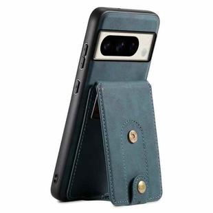 For Google Pixel 8 Pro Denior D14 NK Retro Pattern MagSafe Magnetic Card Holder Leather Phone Case(Blue)
