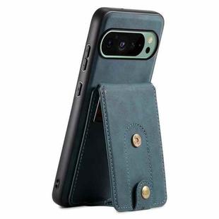 For Google Pixel 9 Denior D14 NK Retro Pattern MagSafe Magnetic Card Holder Leather Phone Case(Blue)