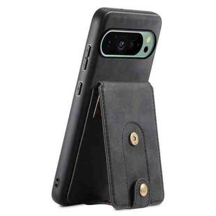 For Google Pixel 9 Denior D14 NK Retro Pattern MagSafe Magnetic Card Holder Leather Phone Case(Black)