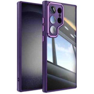 For Samsung Galaxy S23 Ultra 5G Acrylic Hybrid TPU Armor Shockproof Phone Case(Purple)