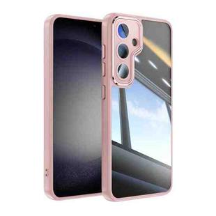 For Samsung Galaxy S24 FE 5G Acrylic Hybrid TPU Armor Shockproof Phone Case(Pink)
