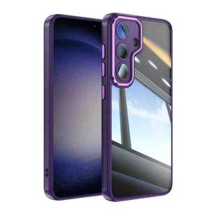 For Samsung Galaxy S24 FE 5G Acrylic Hybrid TPU Armor Shockproof Phone Case(Purple)