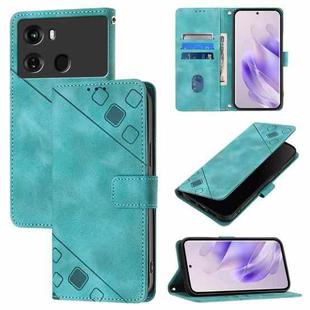For Itel P40 Skin Feel Embossed Leather Phone Case(Green)