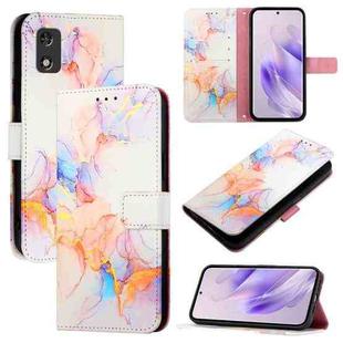 For itel A23 Pro / A17 / Tecno Pop 5c PT003 Marble Pattern Flip Leather Phone Case(Galaxy Marble White)