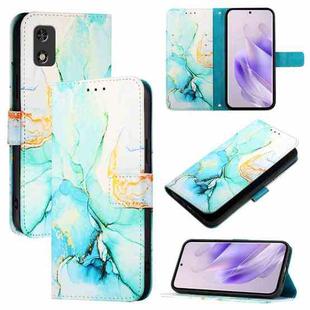 For itel A23 Pro / A17 / Tecno Pop 5c PT003 Marble Pattern Flip Leather Phone Case(Green)