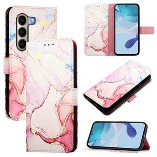 For itel A95 5G PT003 Marble Pattern Flip Leather Phone Case(Rose Gold)