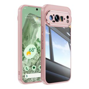 For Google Pixel 9 Pro Acrylic Hybrid TPU Armor Shockproof Phone Case(Pink)