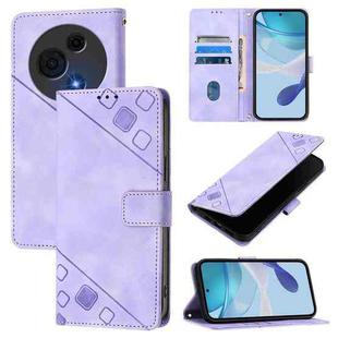 For TCL 60 NxtPaper Skin Feel Embossed Leather Phone Case(Light Purple)