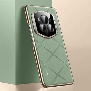 For Honor Magic6 RSR Porsche Design Plain Leather PC Phone Case(Green)