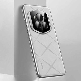 For Honor Magic6 RSR Porsche Design Plain Leather PC Phone Case(White)