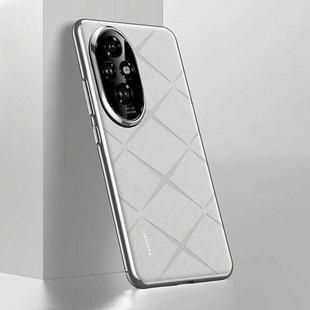 For Honor 200 Plain Leather PC Phone Case(White)